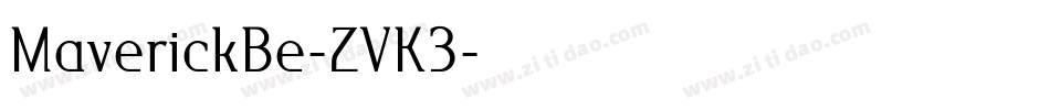 MaverickBe-ZVK3字体转换