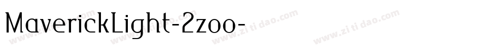 MaverickLight-2zoo字体转换
