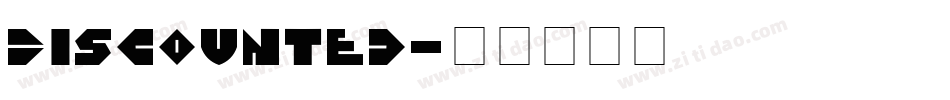 Discounted字体转换