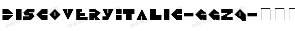 DiscoveryItalic-ggzq字体转换