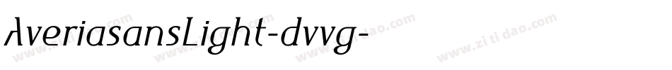 AveriasansLight-dvvg字体转换