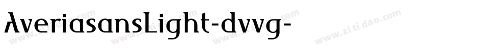 AveriasansLight-dvvg字体转换