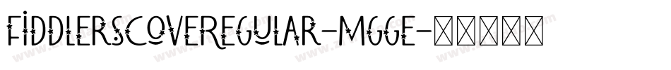 FiddlersCoveRegular-Mgge字体转换