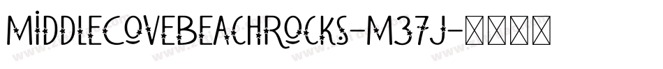 MiddleCoveBeachRocks-M37J字体转换