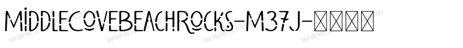 MiddleCoveBeachRocks-M37J字体转换