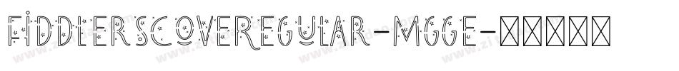 FiddlersCoveRegular-Mgge字体转换