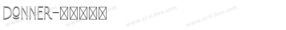Donner字体转换