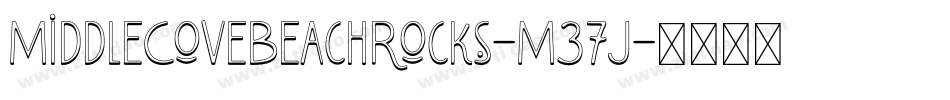 MiddleCoveBeachRocks-M37J字体转换