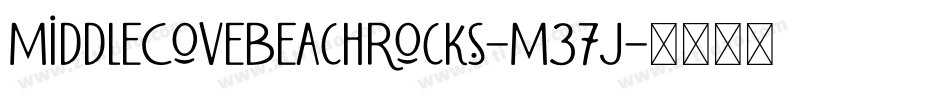 MiddleCoveBeachRocks-M37J字体转换