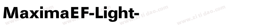 MaximaEF-Light字体转换