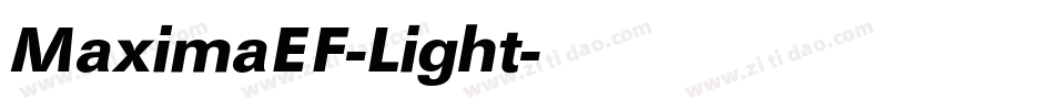 MaximaEF-Light字体转换