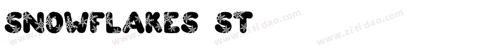 Snowflakes-St字体转换