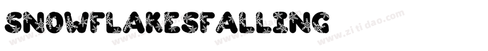 SnowflakesFalling字体转换