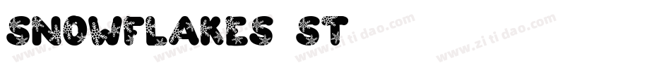 Snowflakes-St字体转换