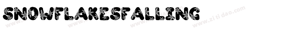 SnowflakesFalling字体转换
