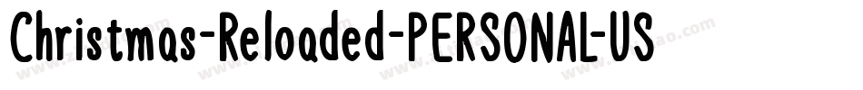 Christmas-Reloaded-PERSONAL-USE字体转换