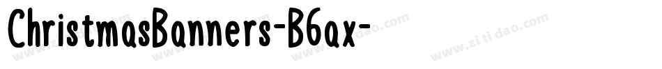 ChristmasBanners-B6ax字体转换