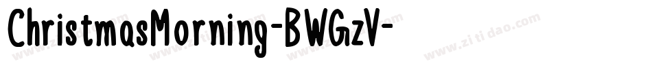 ChristmasMorning-BWGzV字体转换