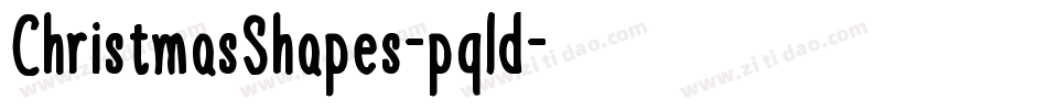ChristmasShapes-pqld字体转换