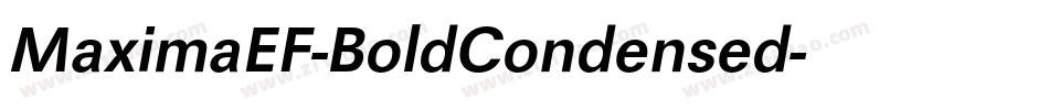 MaximaEF-BoldCondensed字体转换