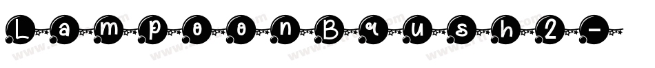 LampoonBrush2字体转换