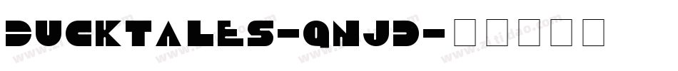 Ducktales-qnjd字体转换