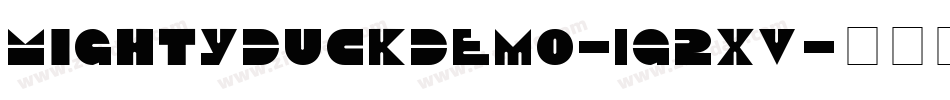 MightyDuckDemo-1G2xv字体转换