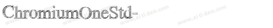 ChromiumOneStd字体转换