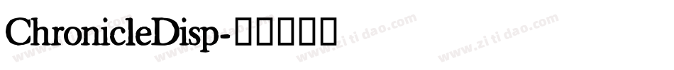 ChronicleDisp字体转换