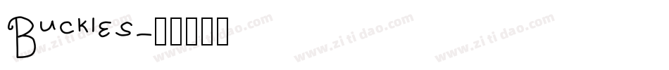 Buckles字体转换