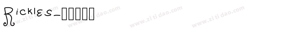 Rickles字体转换