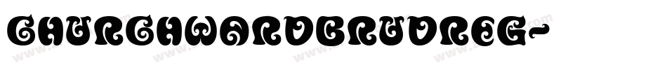 ChurchwardBruDReg字体转换