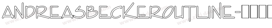 AndreasBeckerOutline字体转换