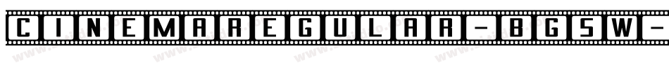 CinemaRegular-BG5w字体转换