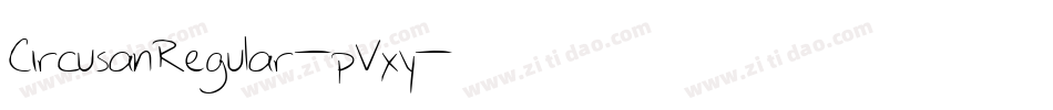 CircusanRegular-pVxy字体转换