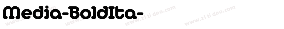Media-BoldIta字体转换