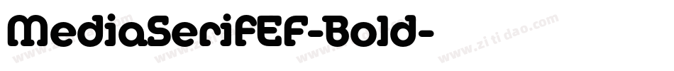 MediaSerifEF-Bold字体转换