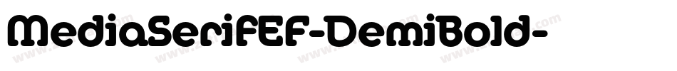 MediaSerifEF-DemiBold字体转换