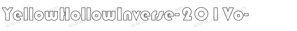 YellowHollowInverse-2O1Vo字体转换