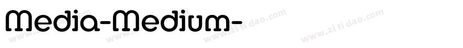 Media-Medium字体转换