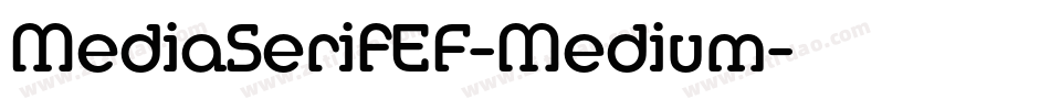 MediaSerifEF-Medium字体转换