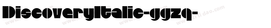 DiscoveryItalic-ggzq字体转换