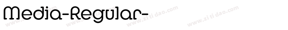 Media-Regular字体转换