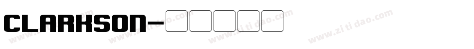 CLARKSON字体转换