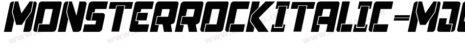 MonsterRockItalic-MjgY字体转换