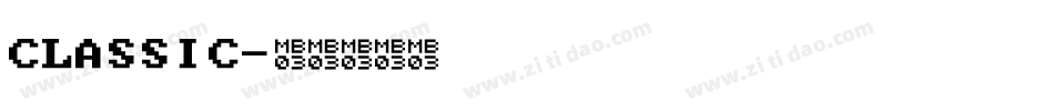 CLASSIC字体转换