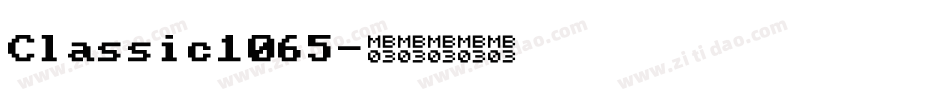 Classic1065字体转换