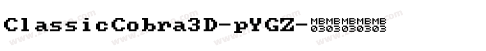 ClassicCobra3D-pYGZ字体转换