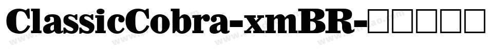 ClassicCobra-xmBR字体转换