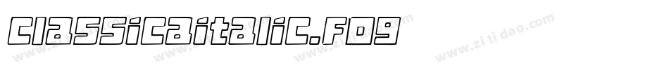 ClassicaItalic.fog字体转换